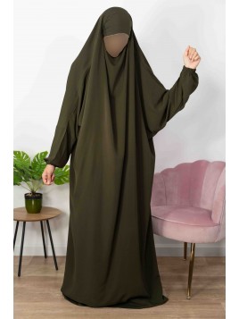 Jilbab 1-teilig Khaki 52 -...