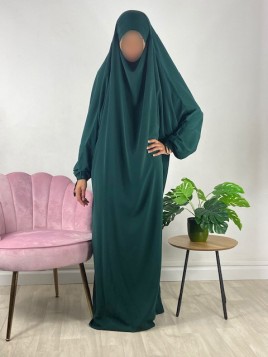 Jilbab 1-teilig Tannengrün...