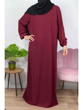 Han Bordeaux singel abaya...