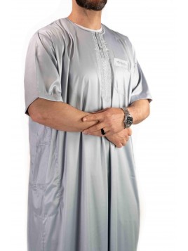 Atlas Qamis satin gri...