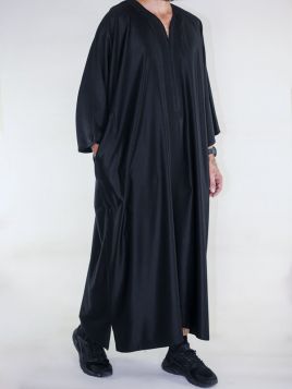 Amir Moroccan Gandoura - Black