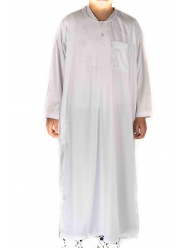 Barn/Teen Qamis Vit satin...