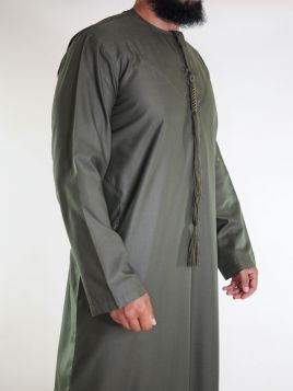 Emirati khaki Qamis - Bomull