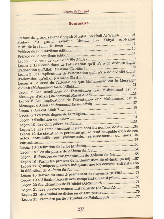 Lição de tawhid