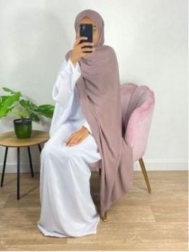Hijab i taupe-jersey