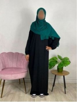 Hijab de jersey - Verde abeto