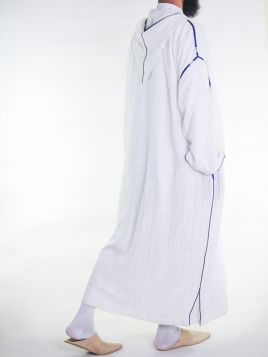 Djellaba Bleu à capuche | Orientale Store