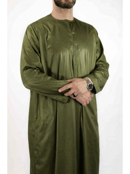 Emirati Qamis Khaki - Satin...