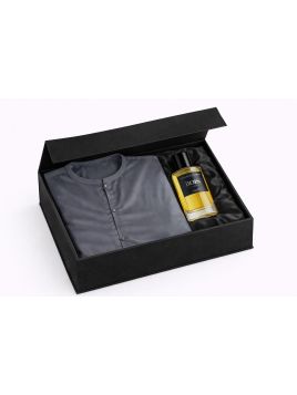 Mörkgrått Emirati Qamis-set