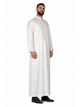 Qamis Adam Blanco - con...