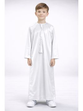 Qamis de satén emiratí para...