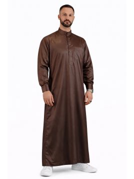 Castanho Saudita Qamis - Cetim