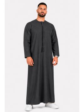 Qamis Emirati gris...