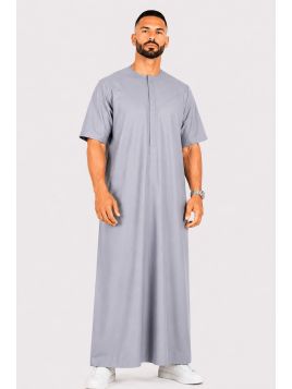Emirati Qamis algodão manga...