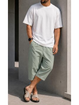 Stretch-Baumwoll-Caprihose...