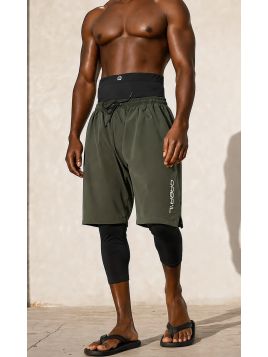 Khaki zwemshort saroual -...