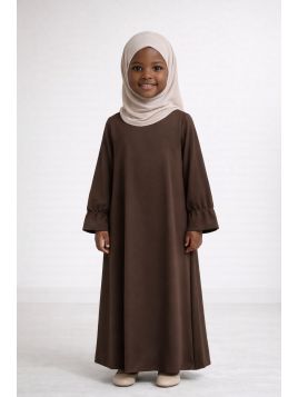 Abaya para niña 443 - marrón