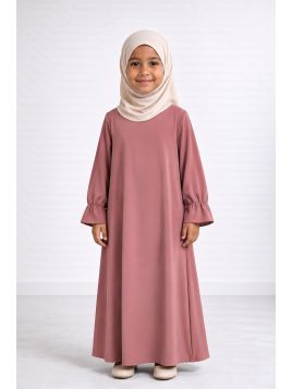 Abaya enfant 443 - vieux rose