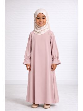 Abaya enfant 443 - rose clair