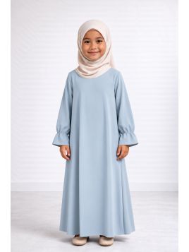 Abaya enfant 443 - bleu clair