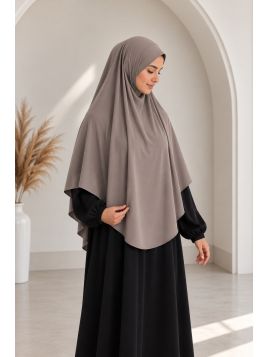 Khimar en jersey 1783 - taupe