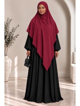 Khimar en jazz 334 - rouge