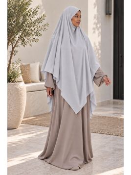 Maxi khimar in seta di...