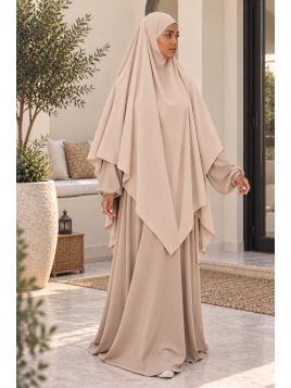 Maxi khimar in seta di...