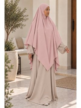 Maxi khimar in seta di...