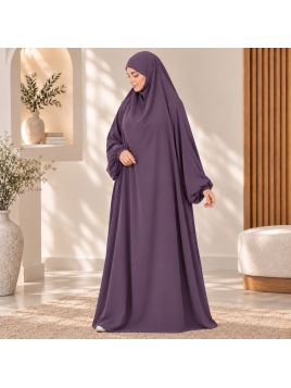 Jilbab 1 pièce A1 soie de...