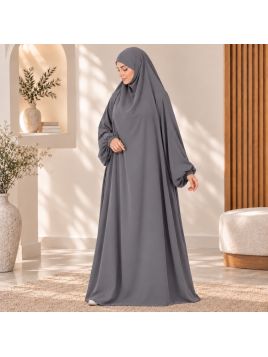 Jilbab 1 pièce A1 soie de...