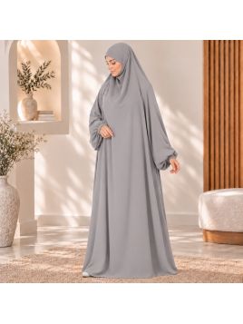 Jilbab 1 pièce A1 soie de...