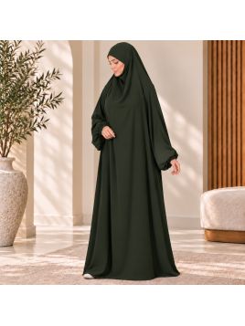 Jilbab 1 pièce A1 soie de...