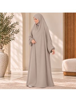 Jilbab 1 pièce A1 soie de...